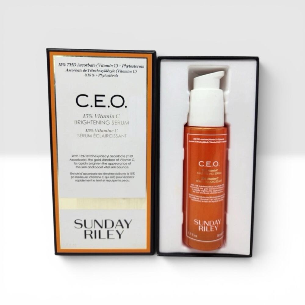 Sunday Riley C.E.O Vitamin C Brightening Serum 1.7 fl oz Brand New in Box Sealed